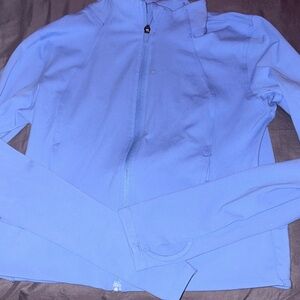 Light Blue Zip-Up Jacket